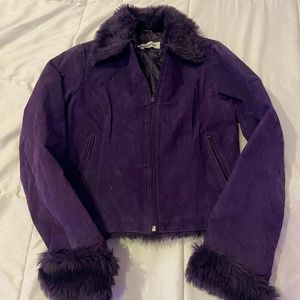 Purple Leather Jacket